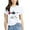 White, variant on Custom Graphic Soft Short Sleeve T-Shirt For Women Matching Couple Tee Comfortable Casual Top Red,L