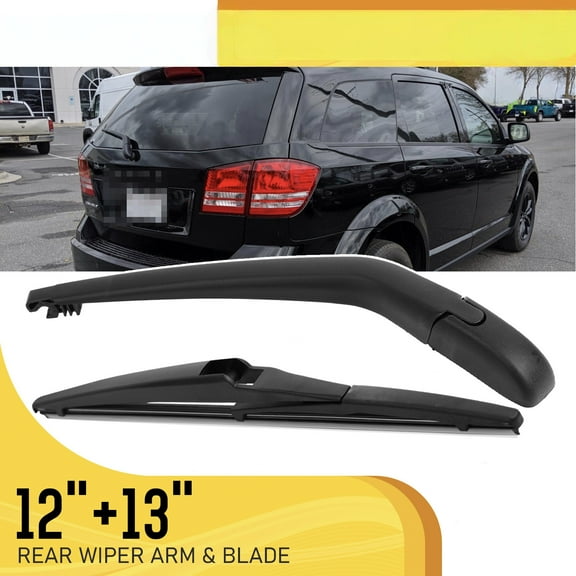 12" 13" Rear Windshield Wiper Arm & Blade Set Compatible With Dodge Journey 2009-2020