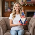 thumbnail image 7 of 250th Anniversary Patriotic USA Gnomes, Red White Blue Faceless Figurines, 4th of July Memorial Day Decorations (Style B), 7 of 7