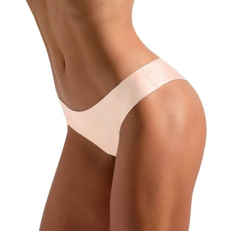 BSDJILFG Cheeky Panties for Women Seamless Stretch Panty Low Cut Ice Silk Comfortable Lingerie Underwear M-3XL Clearance