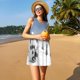 thumbnail image 3 of Balery Snowman And Christmas Tree Vestidos de verano para mujer con estampado: vestido holgado sin mangas, vestido playero informal y cómodo para días calurosos., 3 of 7