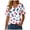 Sky Blue, variant on UngA Women's 250 Years V-Neck T-Shirts USA 250Th Anniversary Graphic Tee Patriotic Tshirts for Women (Navy,M)