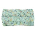 thumbnail image 3 of Bandeau Automne Coupe-Vent Tête Élastique Multicolore de polyester Réglable Large Dames Oreille Muffs Accessoires de Cheveux pour les Filles Bleu Vert, 3 of 6
