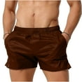 thumbnail image 2 of Busydd Mens Shorts Casual Solid Color Gym Athletic Shorts for Men Summer Beach Elastic Waist Men's Swim Trunks with Pockets, 2 of 6