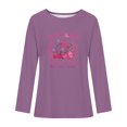 thumbnail image 5 of Pisexur Hauts à Ruban pour Femmes Mode Manches Longues Col Rond Chandails en Molleton Décontractés Sensibilisation au Cancer du Sein Pull Tops Chandails en Molleton Graphiques Inspirants T-Shirts Tops d'Automne pour Femmes, 5 of 5