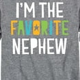 thumbnail image 3 of Instant Message - I'm The Favorite Nephew - Toddler And Youth Long Sleeve Graphic T-Shirt, 3 of 6