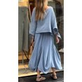 thumbnail image 3 of Women's Textured Top and Wide Leg Pants Set, Long Sleeve Casual Two Piece Outfit, 3 of 7