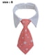 thumbnail image 2 of Piezas ajustable mascota pajarita cuadros negro rojo mascota formal esmoquin traje corbata collar cachorro, 2 of 5
