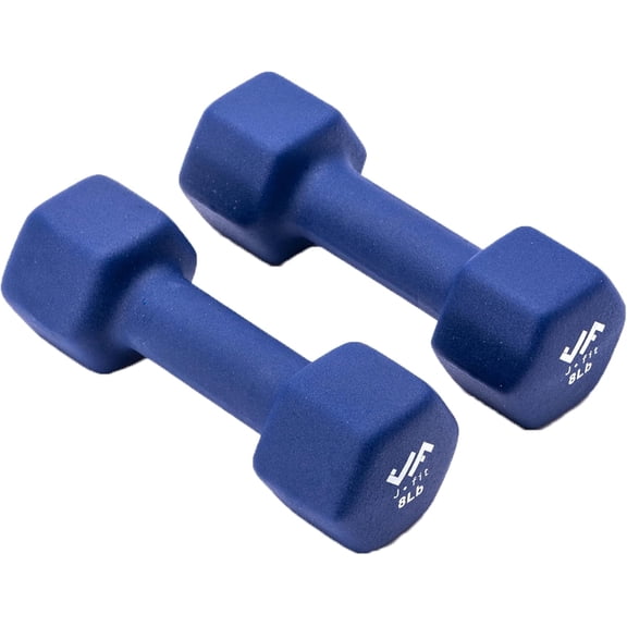 JFIT Neoprene Dumbbell (Set of 2), 8 LBS