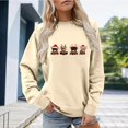 thumbnail image 2 of Christmas Sweatshirt Long Sleeve Crewneck Sweatshirt Festive Holiday Print Pullover Top Cozy Soft Casual Fashion Tunic Blouse For Seasonal Party Celebration And Daily Wear Christmas Sweater, 2 of 4