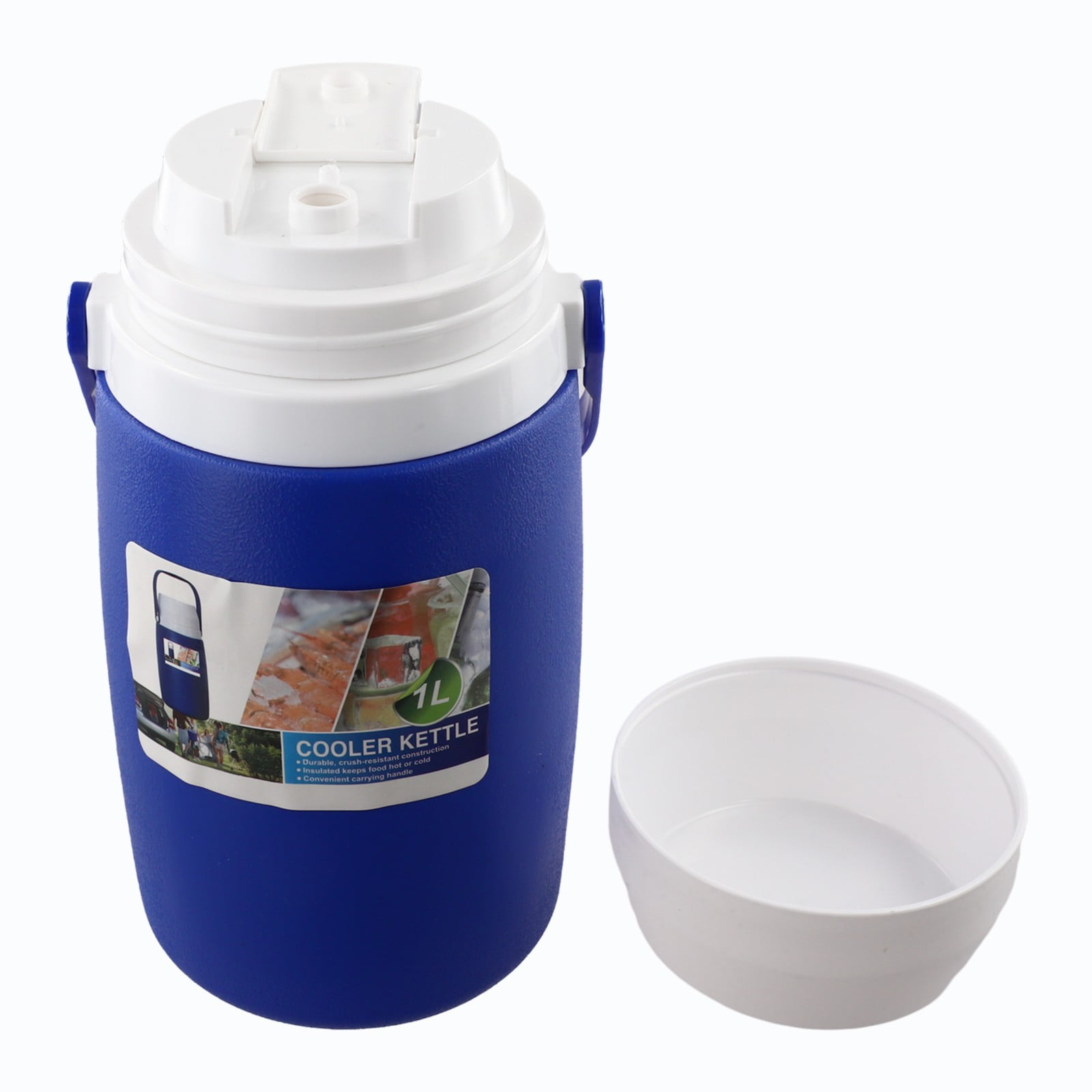 1L Portable Water Cooler Insulated Sports Water Jug W/ Handle For Camping Picnic