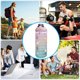 thumbnail image 4 of Botella de agua de 2L, taza de paja, deportes, viajes, escala de tiempo portátil, jarra de Fitness para beber Tmvgtek Para estrenar, 4 of 9