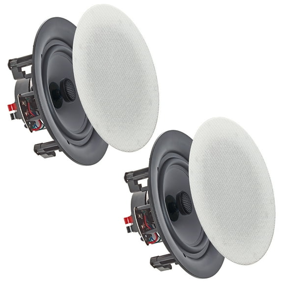 Vaiyer 6.5 Inch 2-Way In-Ceiling Speakers 200 Watts 8 Ohm Frameless Flush Mount