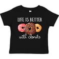 thumbnail image 3 of Inktastic Life is Better with Donuts Boys or Girls Toddler T-Shirt, 3 of 5