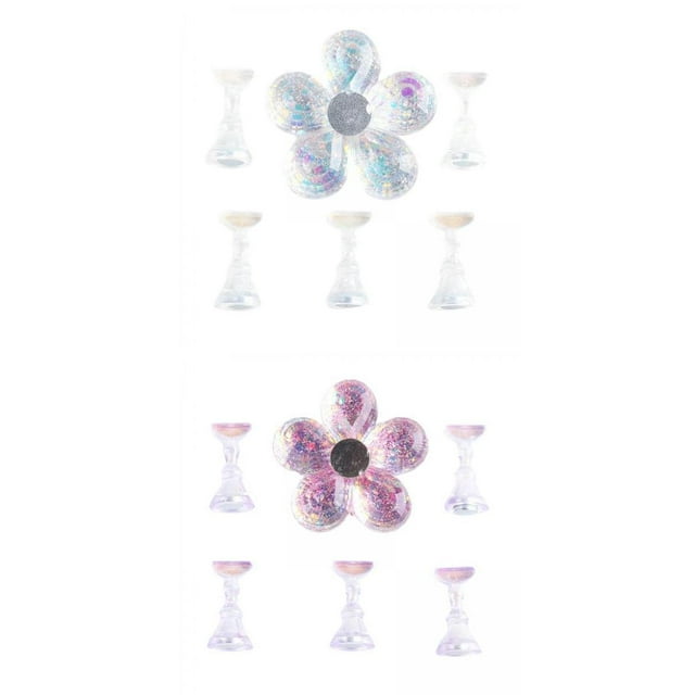 Soporte Para Decoración De Uñas Cristal Magnético 5 Puntas Soporte De Zulema Soporte acrílico para arte de uñas