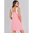 thumbnail image 6 of ANRABESS Women Athletic Dress Summer Tennis Workout Active Sports Mini Romper Dress Built in Shorts Travel Vacation Clothes Pink XX-Large, 6 of 12