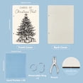 thumbnail image 2 of Christmas Tree Greeting Card Organizer Cards of Past Postcard Binder Wooden Cards Keeper Storage 2-Rings Photo Album, 2 of 7