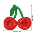 thumbnail image 3 of Inflatable Fruit Cup Holder, Cherry Shaped PVC Floating Drink Rack, Leakproof Water Beverage Stand, Pool Accessory for Seaside Swimming Pool Party Decoration, 3 of 7
