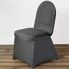 Charcoal Grey Spandex Stretchable Banquet Chair Cover