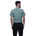 thumbnail image 3 of BESTMAN Short Sleeve Mandarin Collar Shirts For Men Cotton Button Down Shirt, 3 of 5