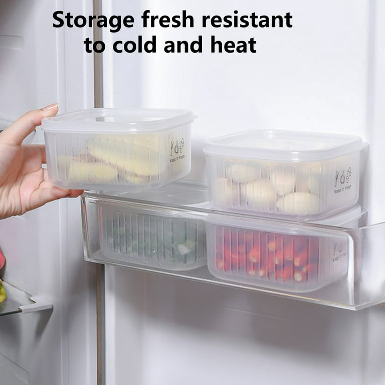 3pcs/set 600ml Refrigerator Storage Boxes Fridge Organizer Fresh