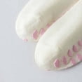thumbnail image 7 of QINGFSAP Womens Pilates Grip Socks Non Slip Yoga Socks with Pink Scalloped Edge Ribbed Crew Socks for Barre, 7 of 7