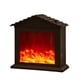 thumbnail image 5 of Luces de chimenea con efecto de llama, chimenea portátil sin función de calefacción con LED Techo triangular, 5 of 9