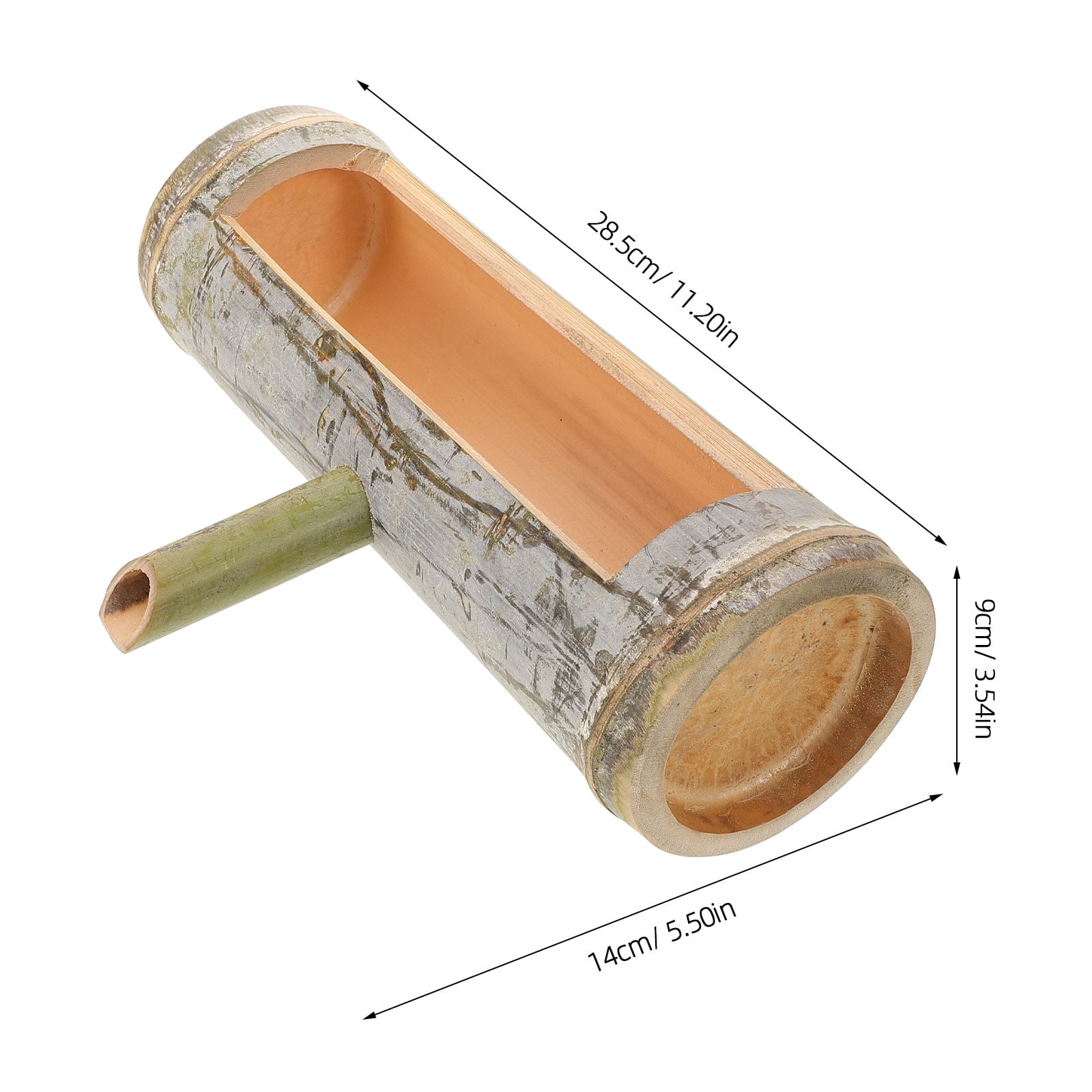 Hemoton Aquarium Water Bamboo Fountain Fish Tank Fountain Bamboo Water Spout Outdoor Fountain