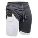 thumbnail image 1 of Short Deportivo Hombre Gym 2 En 1 Bolsa Celular Con Licra, 1 of 5