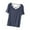 Blue, variant on FAIWAD Women's Yoga Shirts Tops Criss Cross Front V-Neck Short Sleeve Top Workout Sport T-Shirt Blouse