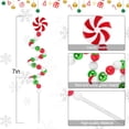 thumbnail image 3 of Xihbxyly Molino de Viento Navideño con Rayas de Caramelo de Dos Colores, Diseño de Campanas Giratorias, Ambiente Festivo Vibrante, Adorno para Árbol o Corona, Fácil de Instalar, Exhibición Festiva, J, 3 of 5