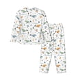 thumbnail image 2 of Uemuo Sea Creatures Pattern Womens Pajama Sets,PJ Set for Women,Pajamas for Women Logo,Long Sleeve Pajama Set for Women,Soft Long Sleeve Top With Pants-X-Large, 2 of 9