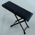 thumbnail image 1 of Guitar Foot Stool 4 Position Height Adjustable Foldable Guitar Pedal Guitar Rest Step Footstool Black, 1 of 6