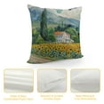 thumbnail image 4 of Nawypu Throw Pillow Cover Sunflower Farm with Mountain Rural Scenery Pillowcase Cushion Cover for Couch Bed Sofa, 4 of 5