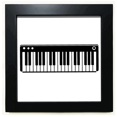 thumbnail image 1 of Piano Électrique Musique Vitalité Sons Cadre Carré Noir Image Murale Table, 1 of 3