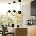 thumbnail image 4 of Gostoto Color Dimming Modern LED Ring Dining Room Pendant Light, 4 of 7