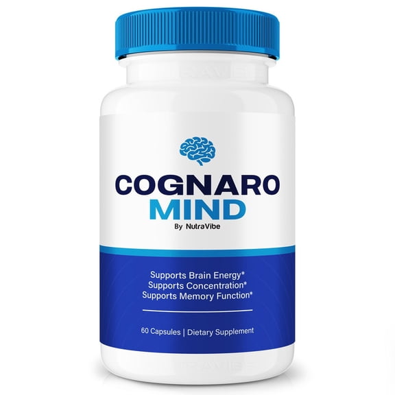 Cognaro Mind Pills – Daily Formula with a Natural Blend to Help Maintain Focus, Memory & Concentration | Clean, Gentle, Easy-to-Swallow Capsules for Everyday Sharpness (60 Capsules)