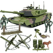 Click N' Play Military Armored Assault Tank 27 Piece Play Set with Accessories.