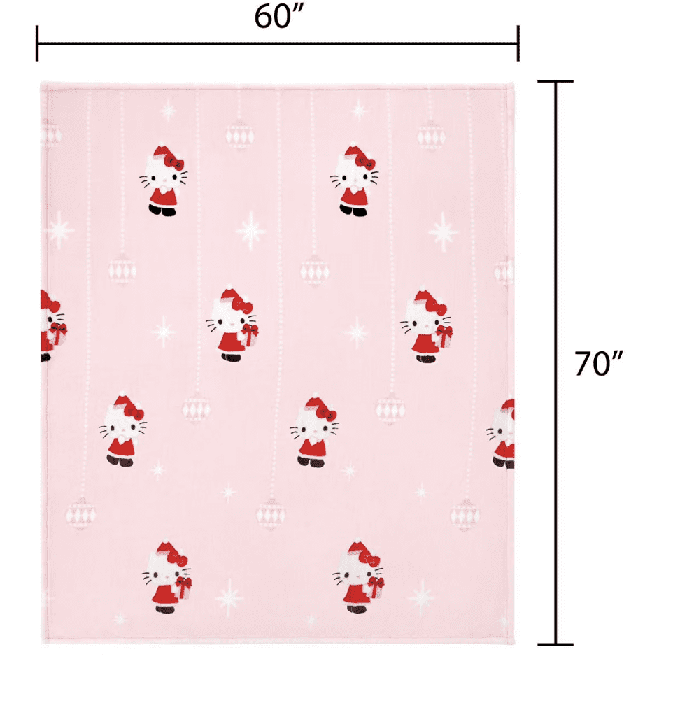 Hello Kitty Holiday Silk Touch Throw, 60" x 70"