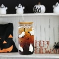 thumbnail image 4 of Halloween Glass Cup, 16oz Cute Ghost Cat Iced Coffee Can Glass Tumbler with Lid and Straw, Halloween Spooky Gifts for Her Him, 4 of 6