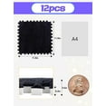 thumbnail image 5 of 12 pcs Thickened Plush Foam Interlocking Floor Mats, Interlocking Foam Tiles with Edgings for Kids, Soft Anti-Slip Puzzle Area Square Rug Playmat for Children Room Flat (11.8", Black), 5 of 13