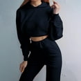 thumbnail image 6 of Dyegold Lounge Wear Sets Women Teen Girls Matching Sets For Women Sweat Pants Sets Women 2 Piece Outfits Fleece Winter Warm Clearance Sale 2023 ​Two Piece Pants Sets, 6 of 7