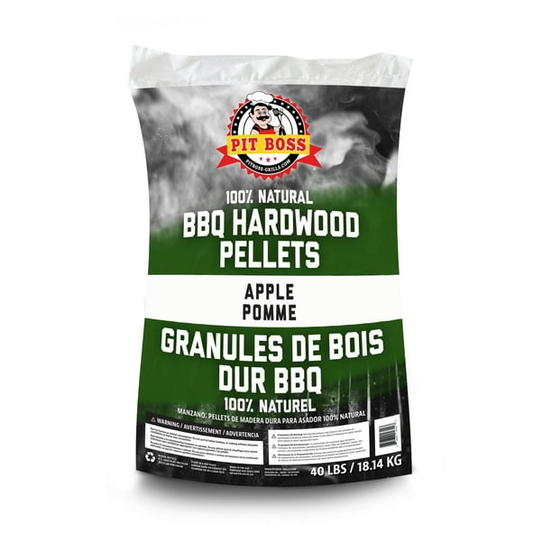Pit Boss Hardwood and Apple Smoker Pellets, 40 lbs