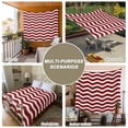 thumbnail image 6 of Red White Tapestry for Bedroom Wall Hanging Tapestry, Modern Abstract Waves Water Ripple Striped Ceiling Backdrop Tapestries Poster Blanket Wall Decor for Teens Room Living Room Dorm 59" x 79", 6 of 8