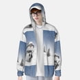 thumbnail image 2 of Kdxio Snowman And Christmas Tree Print Women Men Sun Protection UPF 50+ Jackets Zip Up Long Sleeve Hoodie Hiking Lightweight with Pockets, 2 of 7