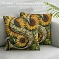 thumbnail image 3 of Nawypu Monogram Letter S Summer Sunflower Pillow Covers, Floral Decorative Initial Throw Pillows for Girls Home Farmhouse Last Name Pillow Case for Sofa Couch Decor, 3 of 5