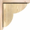 thumbnail image 3 of 6"W x 12"D x 12"H Crestline Rough Sawn Corbel w/Backplate, Douglas Fir, 3 of 9