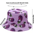 thumbnail image 4 of RV Sombrero reversible Sombrero de cubo Sombrero de pesca Sombrero para el sol para mujeres y niñas, berenjena oso de fresa Electrónica, 4 of 5
