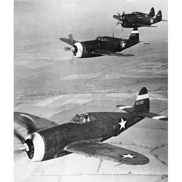 World War Ii Thunderbolt Na Squadron Of Republic P-47 Thunderbolts A US ...