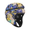 thumbnail image 3 of koolsoo Rugby Helmet Scrum Cap Football Helmet for Goalkeeper Hat Gift Flag Football Blue Yellow, 3 of 9
